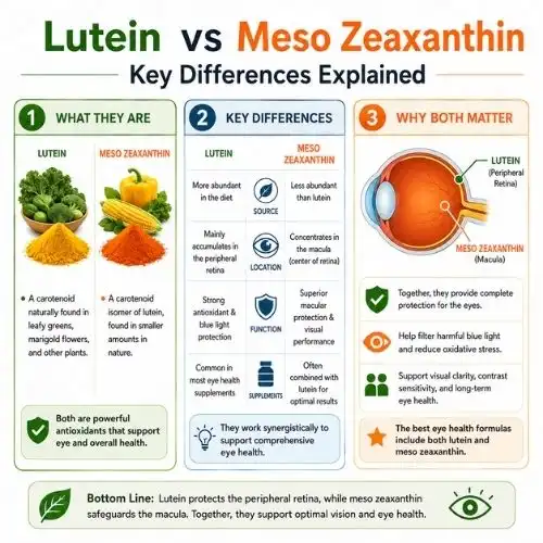 Lutein vs Meso Zeaxanthin: Key Differences Explained